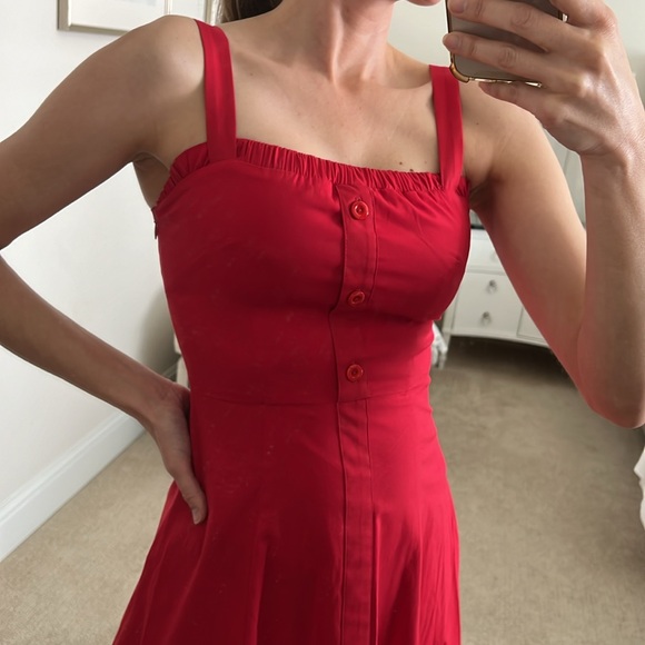 STAUD Red Dress. Size 0. - Picture 8 of 8